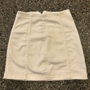 Women’s White Jean Free People Skirt